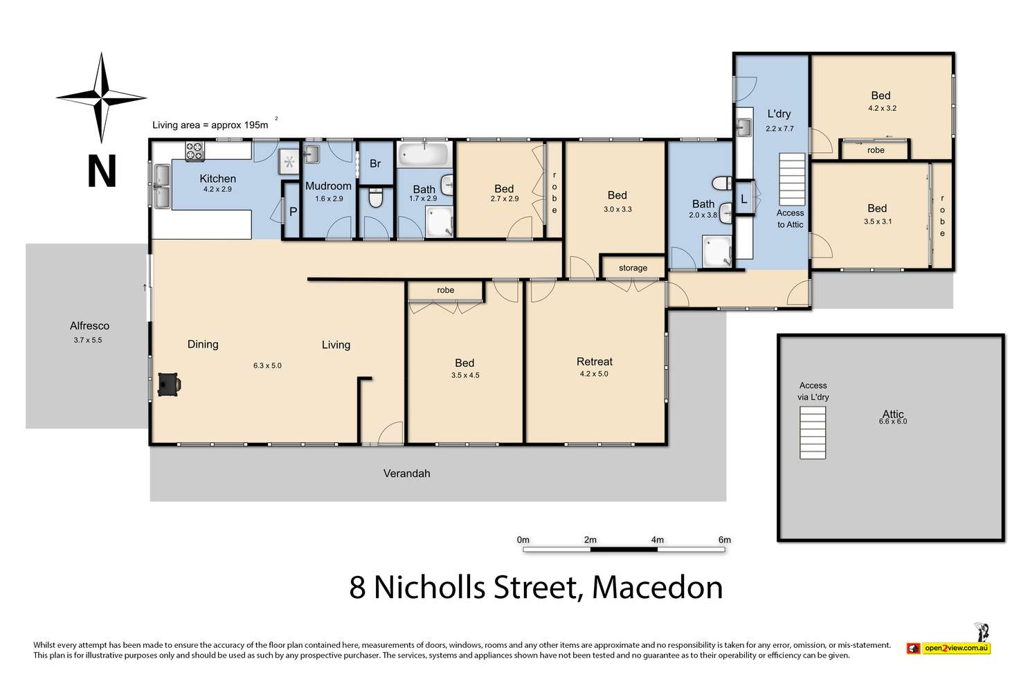 Floorplan of Homely house listing, 8 Nicholls Street, Macedon VIC 3440