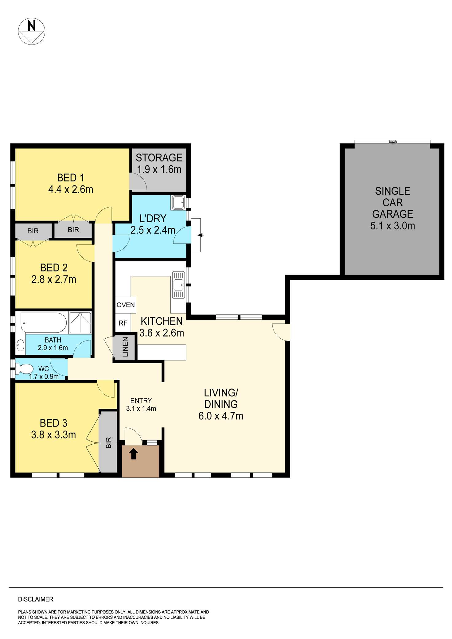 Floorplan of Homely unit listing, 3/1 Flockhart Street, Mount Pleasant VIC 3350