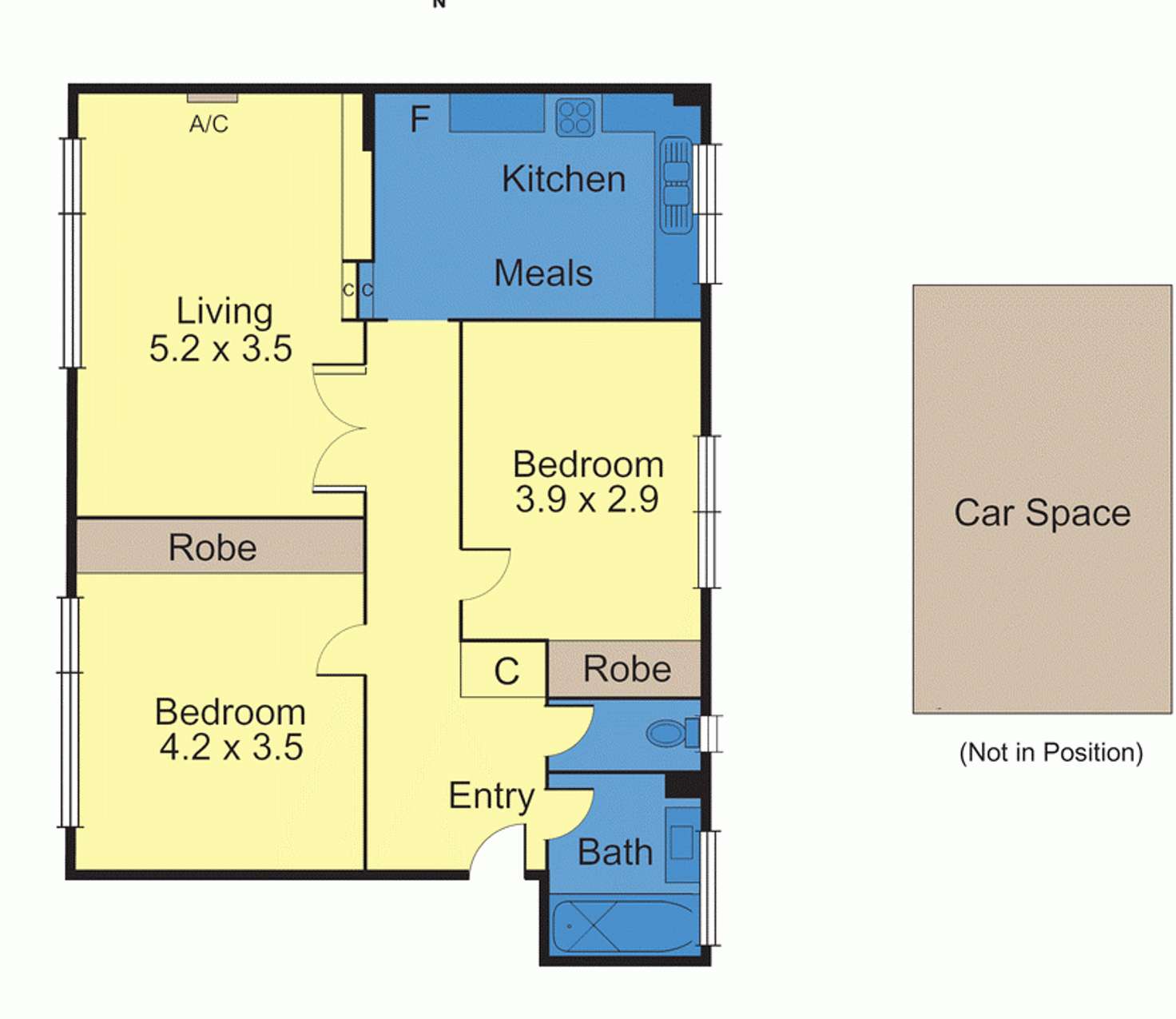 Floorplan of Homely apartment listing, 1/583 Glenferrie Road, Hawthorn VIC 3122