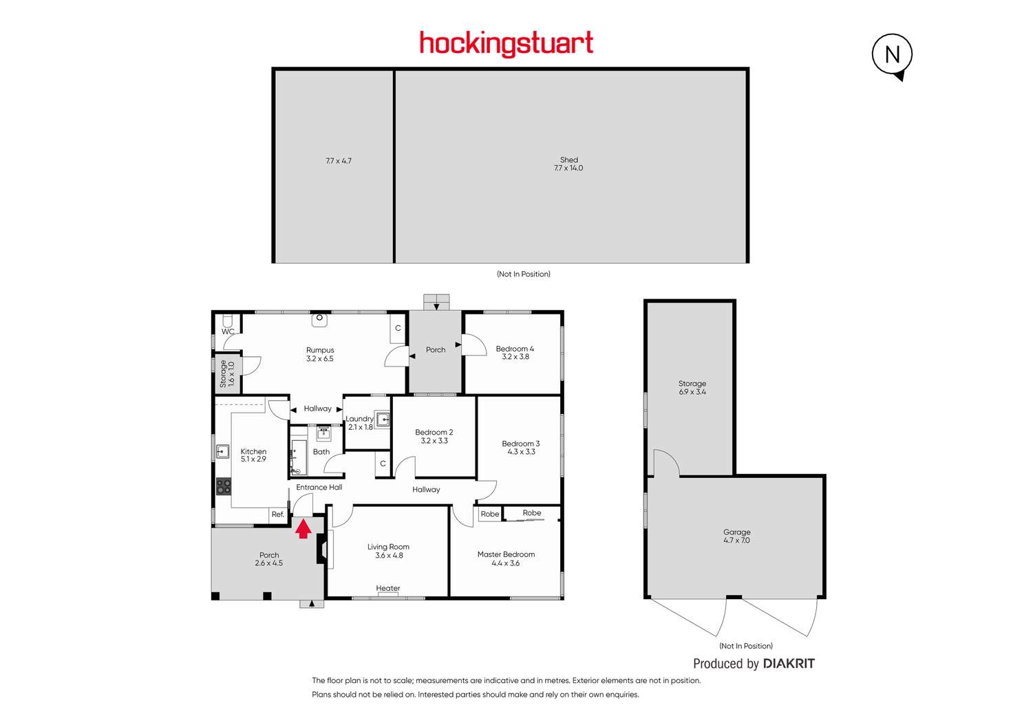 Floorplan of Homely house listing, 180 Navigator Dunnstown Road, Navigators VIC 3352