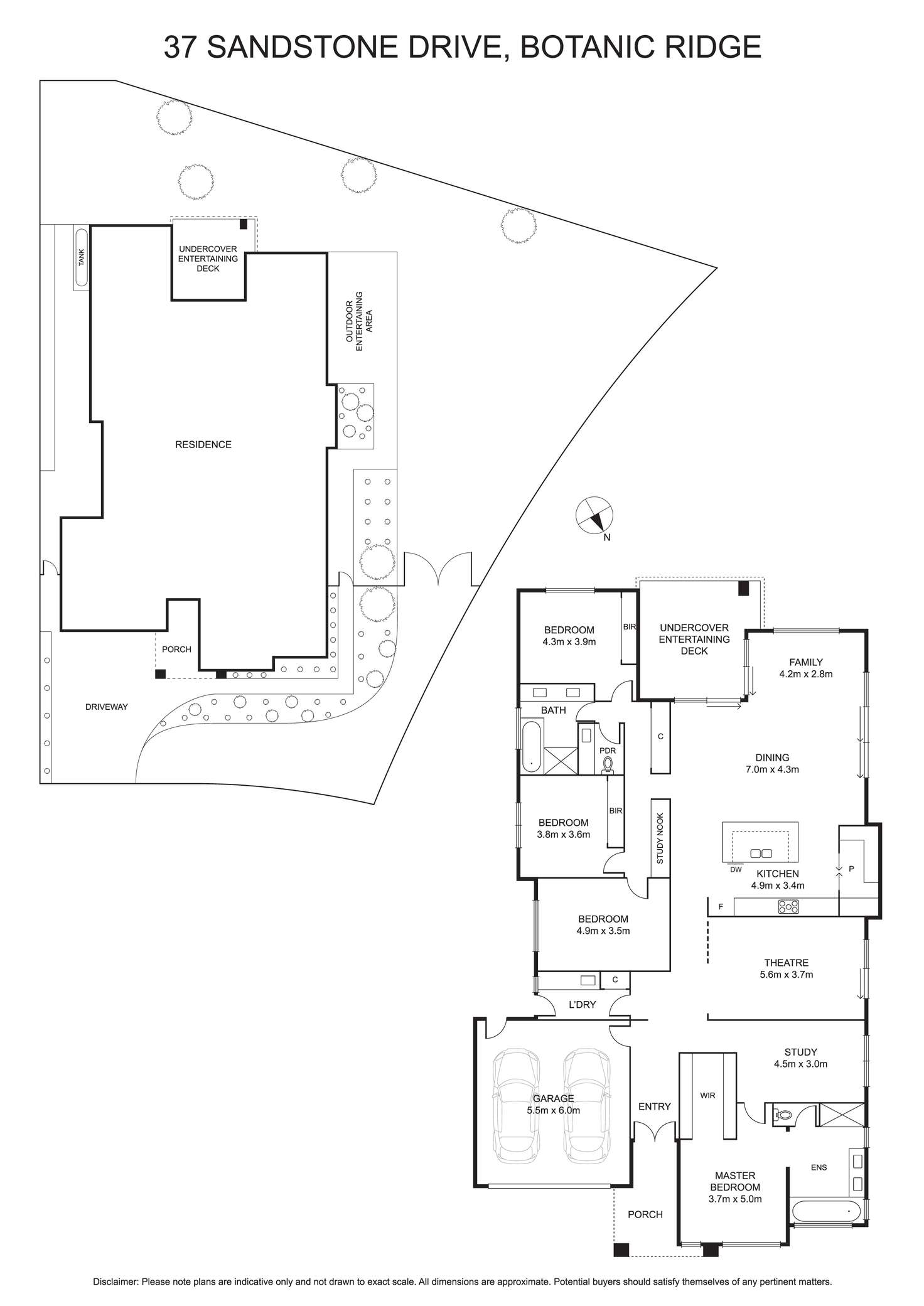 Floorplan of Homely house listing, 37 Sandstone Drive, Botanic Ridge VIC 3977