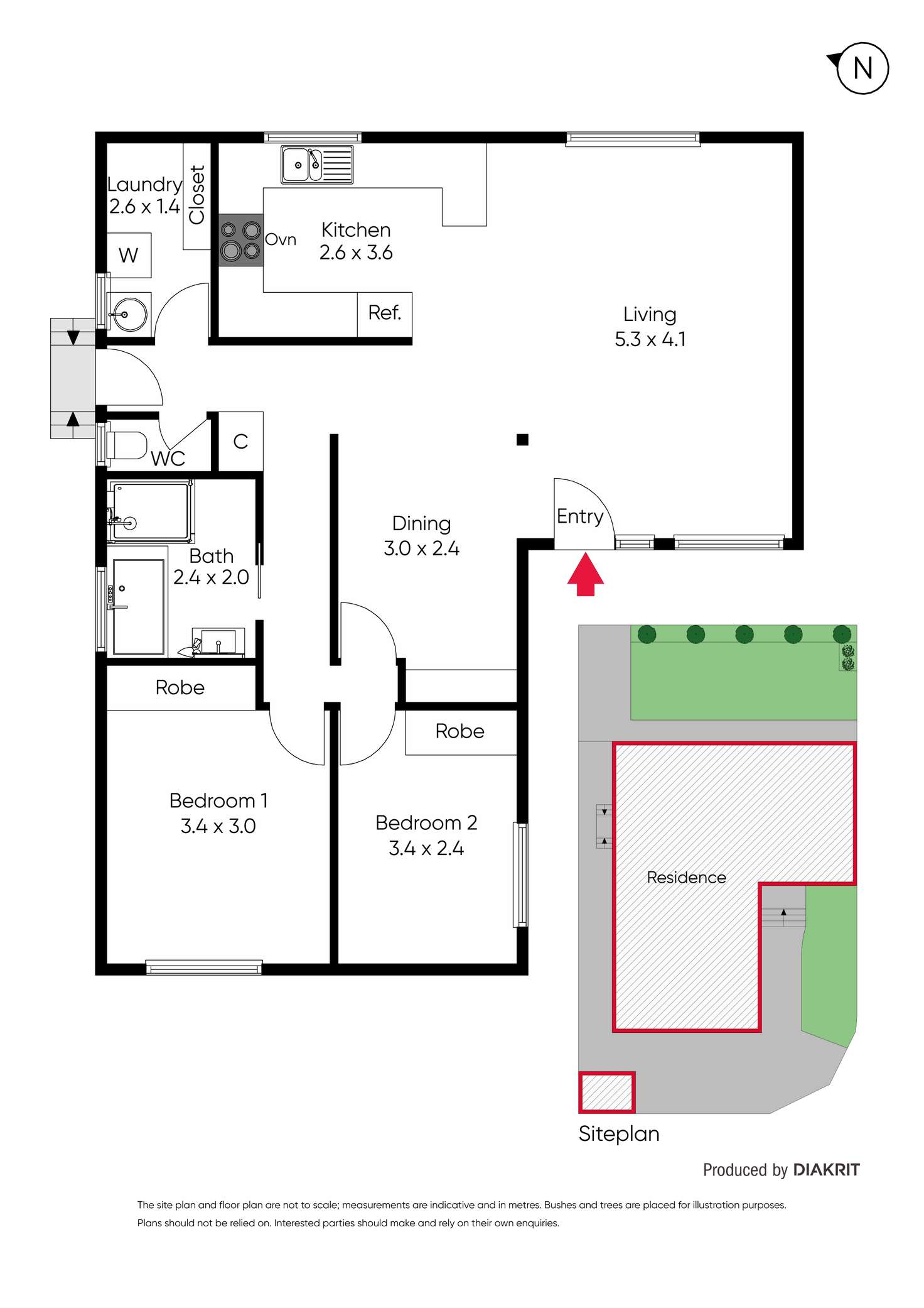 Floorplan of Homely house listing, 1/5 Walter Street, Sunshine VIC 3020