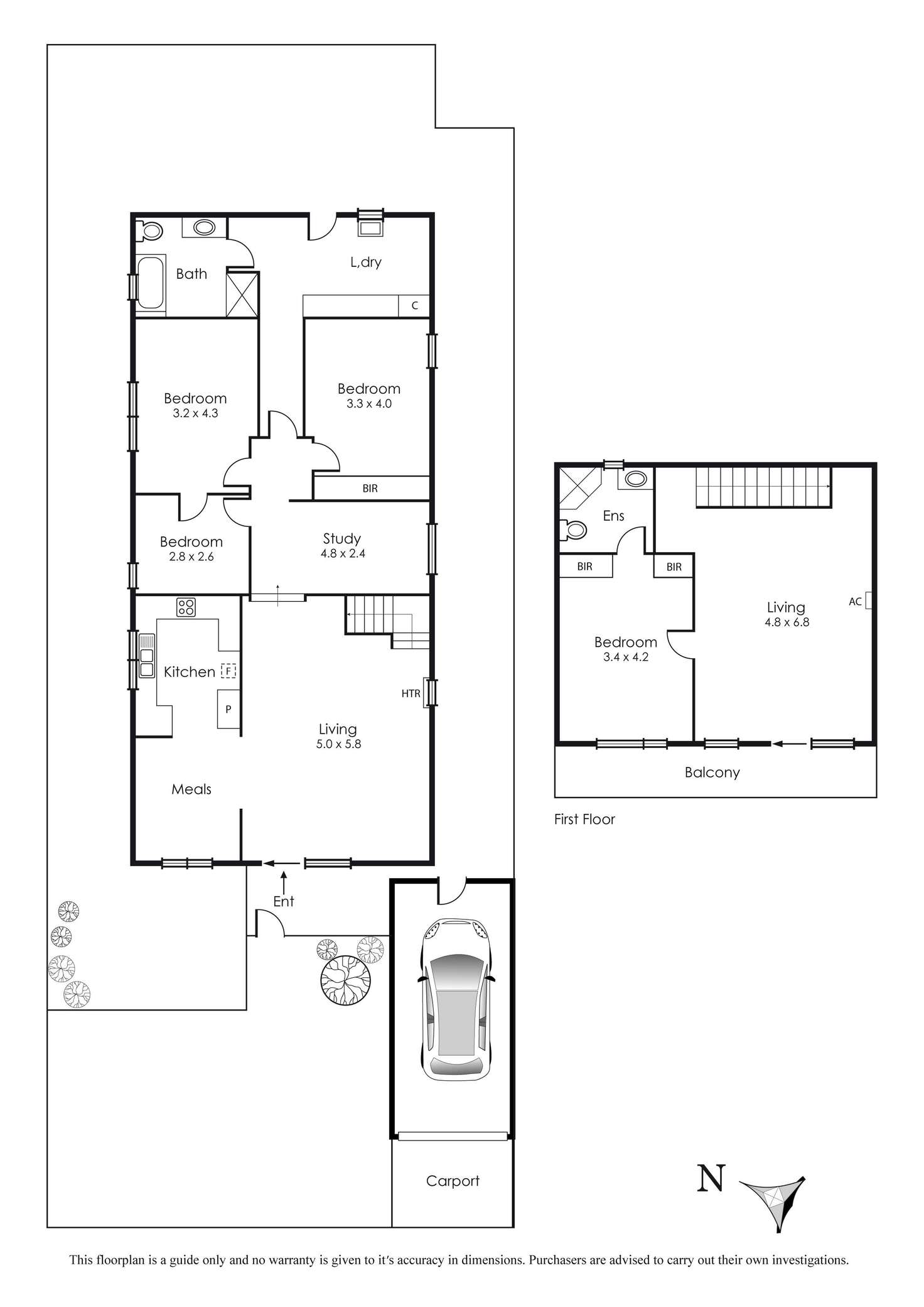 Floorplan of Homely house listing, 5 Park Road, Aspendale VIC 3195