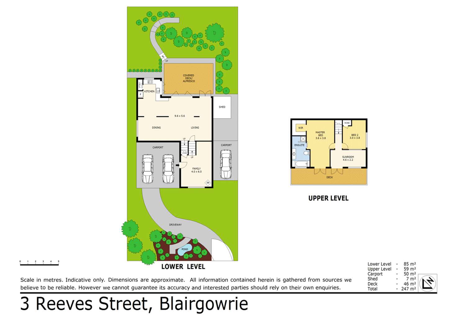 Floorplan of Homely house listing, 3 Reeves Street, Blairgowrie VIC 3942