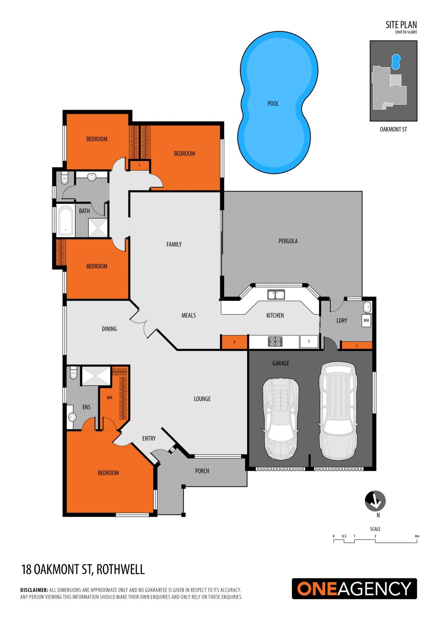 Floorplan of Homely house listing, 18 Oakmont Street, Rothwell QLD 4022