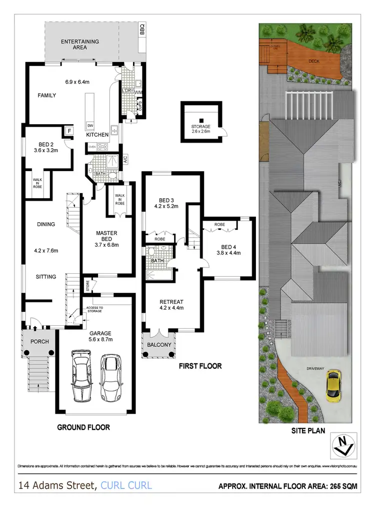 Floorplan of Homely house listing, 14 Adams Street, Curl Curl NSW 2096