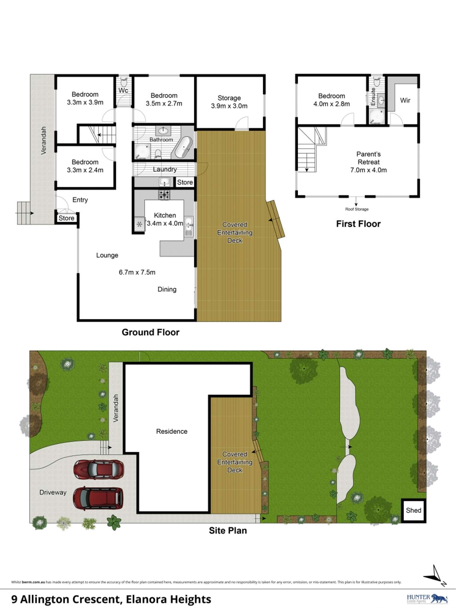 Floorplan of Homely house listing, 9 Allington Crescent, Elanora Heights NSW 2101
