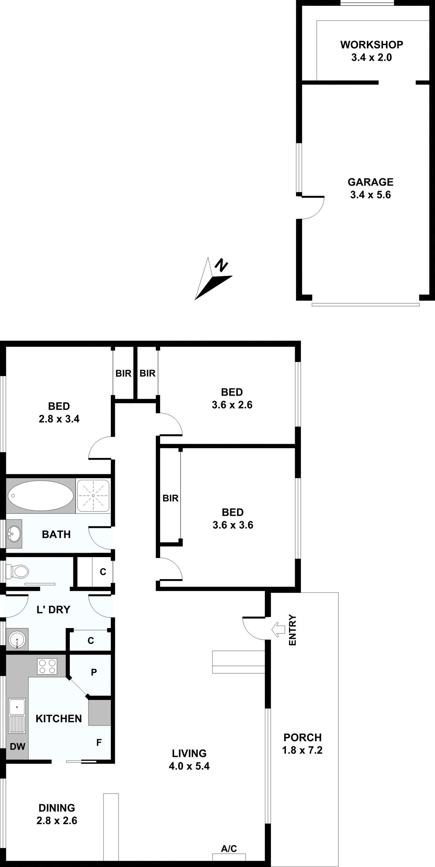 Floorplan of Homely house listing, 80 Rae Avenue, Edithvale VIC 3196