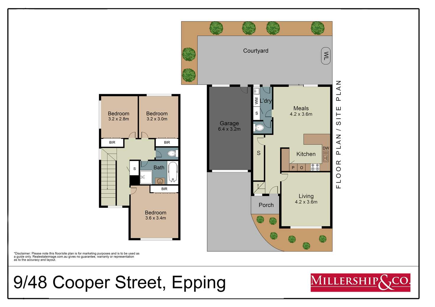 Floorplan of Homely townhouse listing, 9/48 Cooper Street, Epping VIC 3076