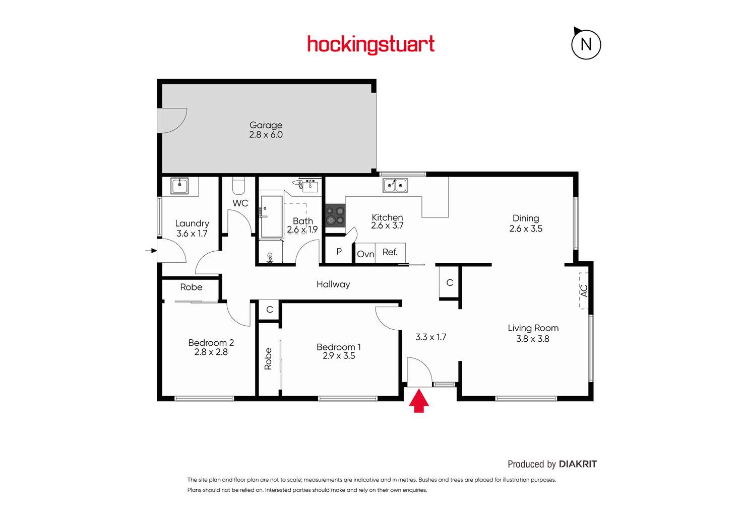 Floorplan of Homely townhouse listing, 1/18 Dorset Road, Pascoe Vale VIC 3044