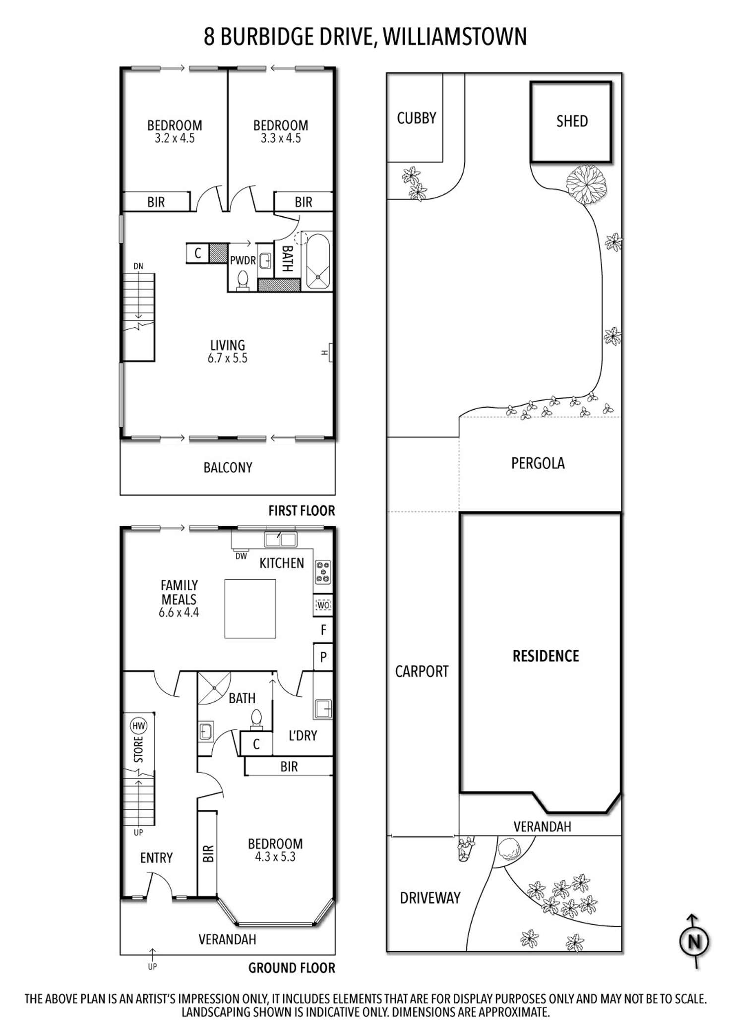 Floorplan of Homely house listing, 8 Burbidge Drive, Williamstown VIC 3016