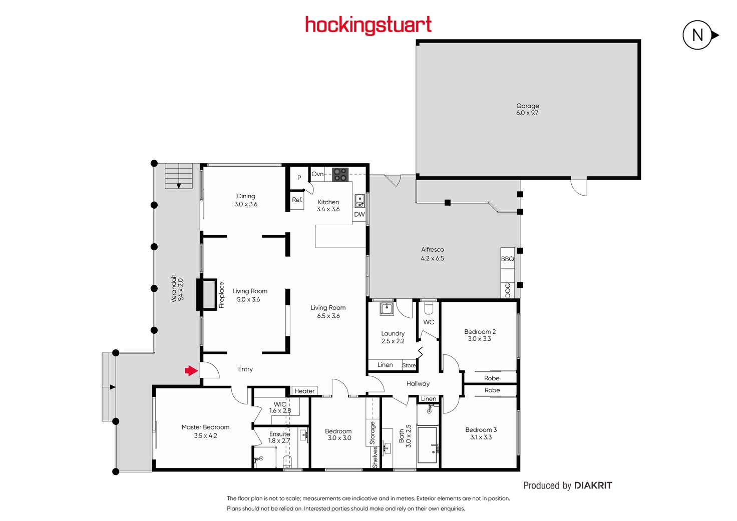 Floorplan of Homely house listing, 18 Jones Avenue, Mount Clear VIC 3350
