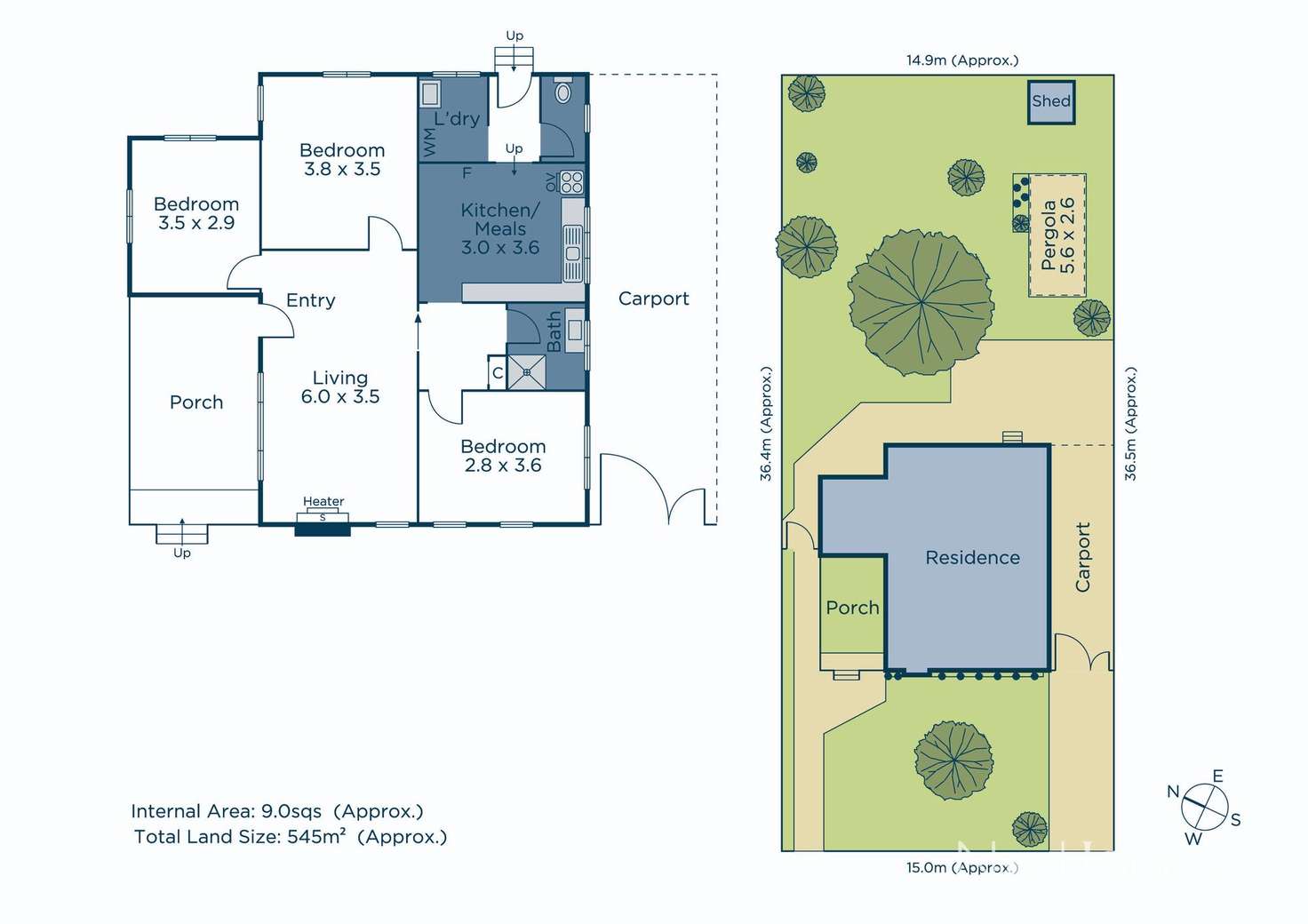 Floorplan of Homely house listing, 27 Latham Crescent, Dandenong North VIC 3175