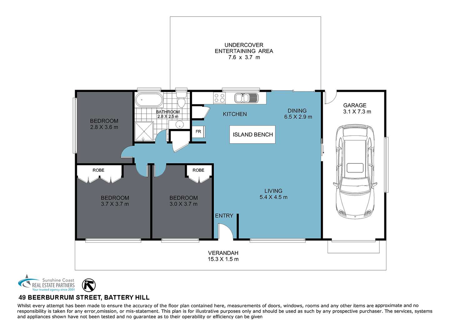 Floorplan of Homely house listing, 49 Beerburrum Street, Battery Hill QLD 4551