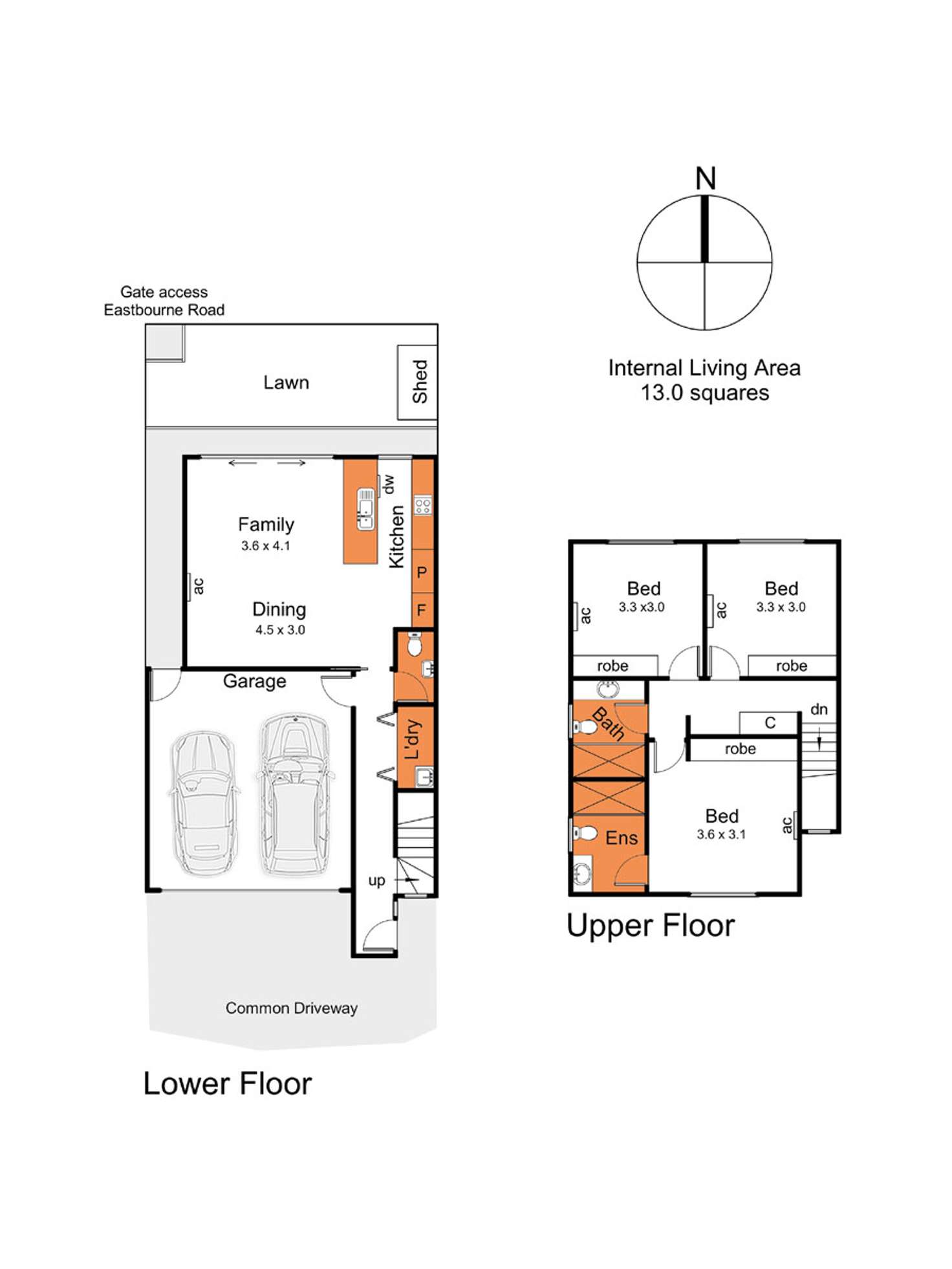 Floorplan of Homely townhouse listing, 3/307-311 Eastbourne Road, Capel Sound VIC 3940