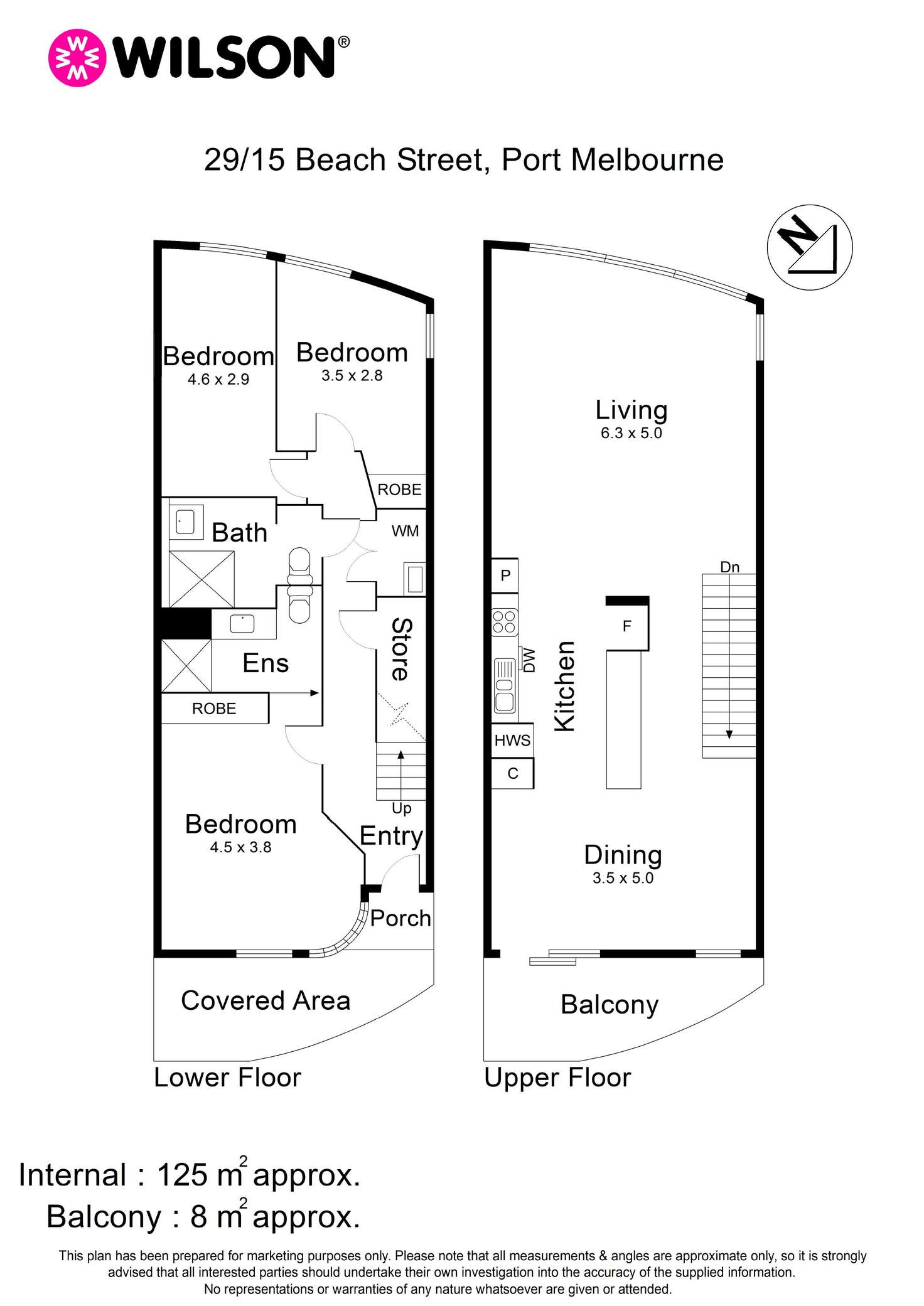 Floorplan of Homely townhouse listing, 29/15 Beach Street, Port Melbourne VIC 3207