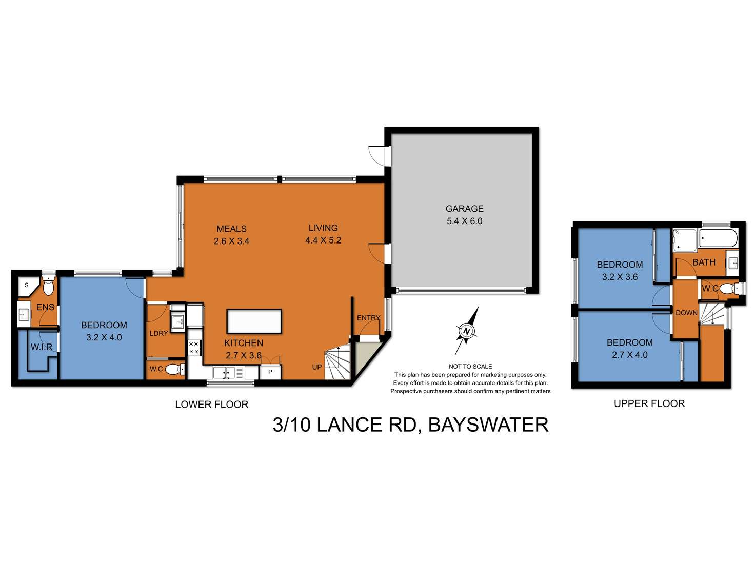 Floorplan of Homely townhouse listing, 3/10 Lance Road, Bayswater VIC 3153