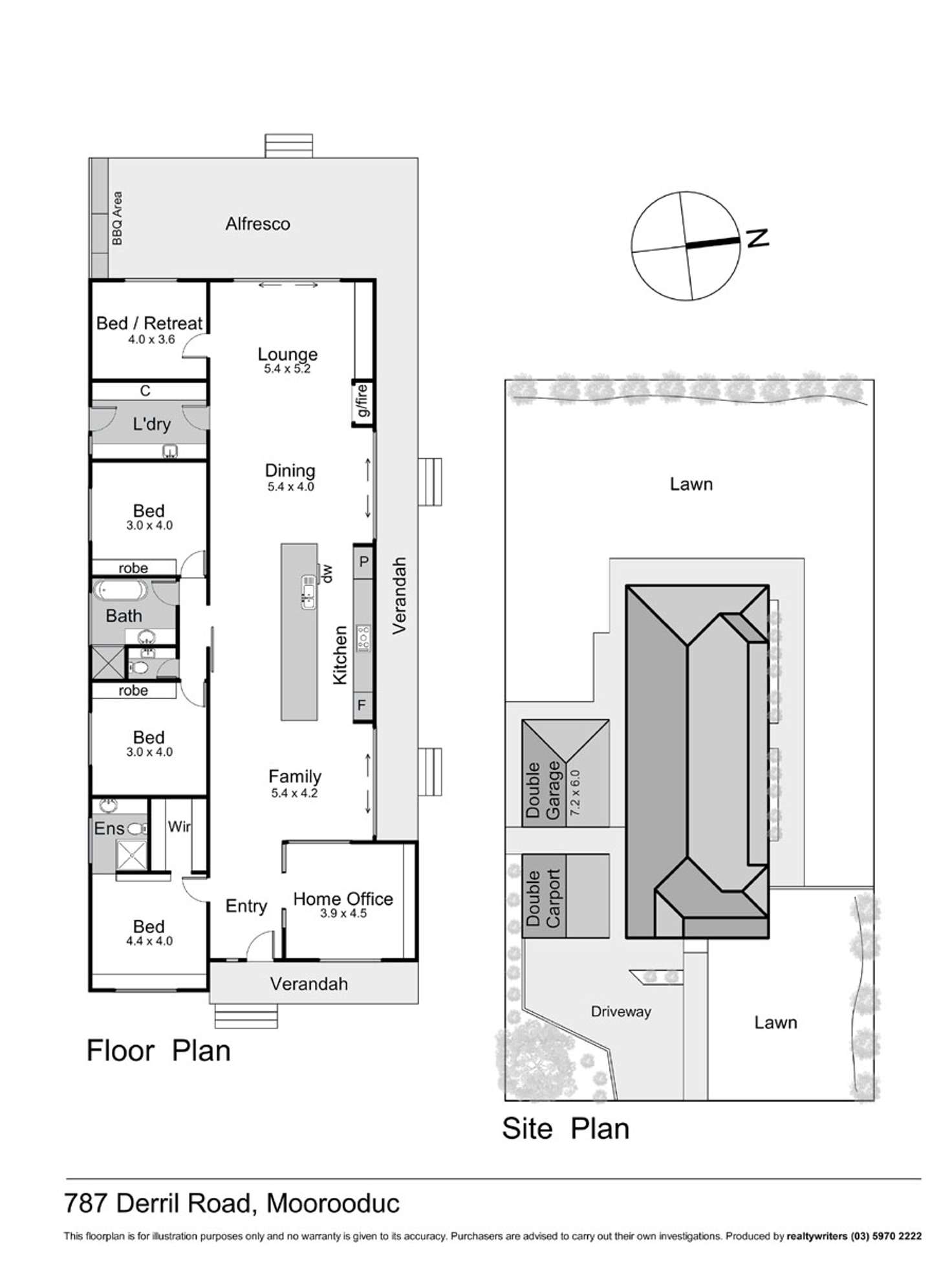 Floorplan of Homely house listing, 787 Derril Road, Moorooduc VIC 3933