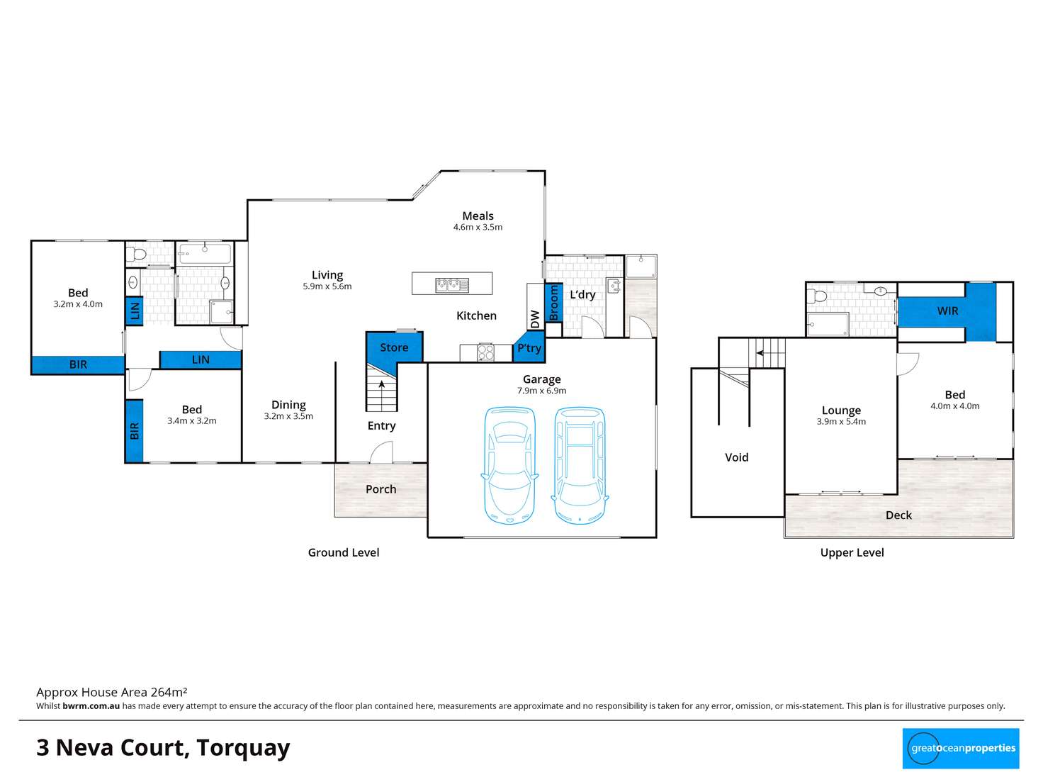 Floorplan of Homely house listing, 3 Neva Court, Torquay VIC 3228