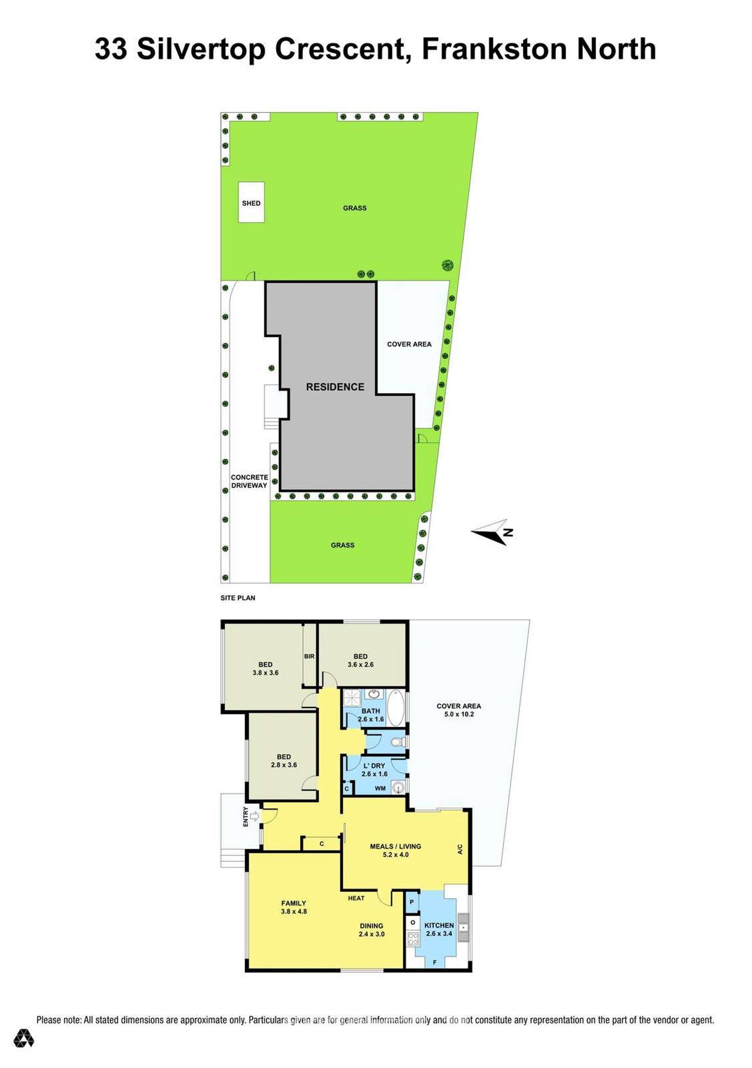 Floorplan of Homely house listing, 33 Silvertop Crescent, Frankston North VIC 3200