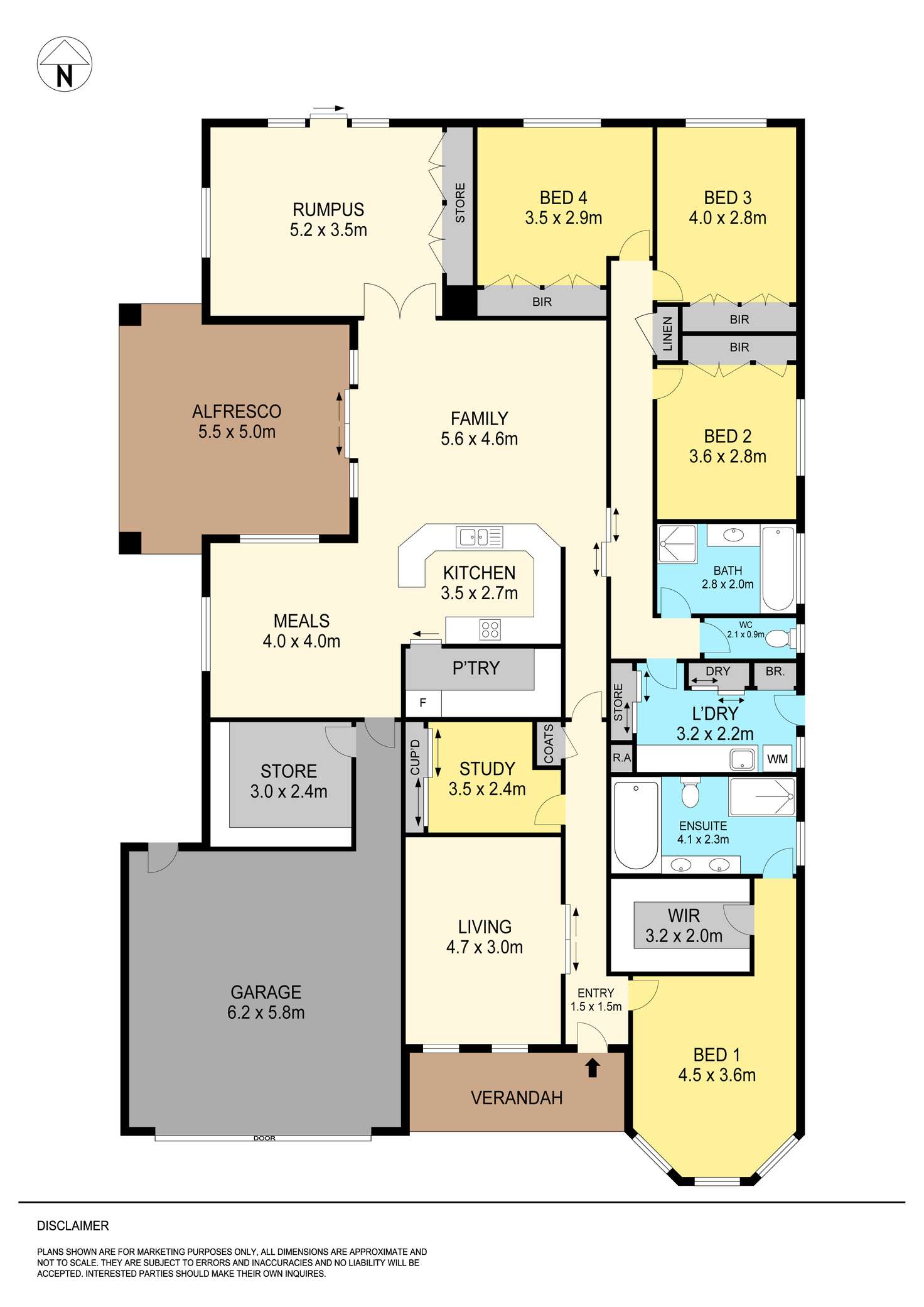 Floorplan of Homely house listing, 13 Clarke Street, Miners Rest VIC 3352