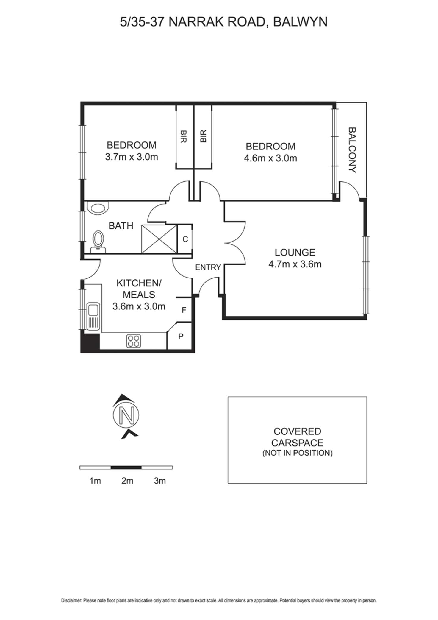Floorplan of Homely apartment listing, 5/37 Narrak Road, Balwyn VIC 3103