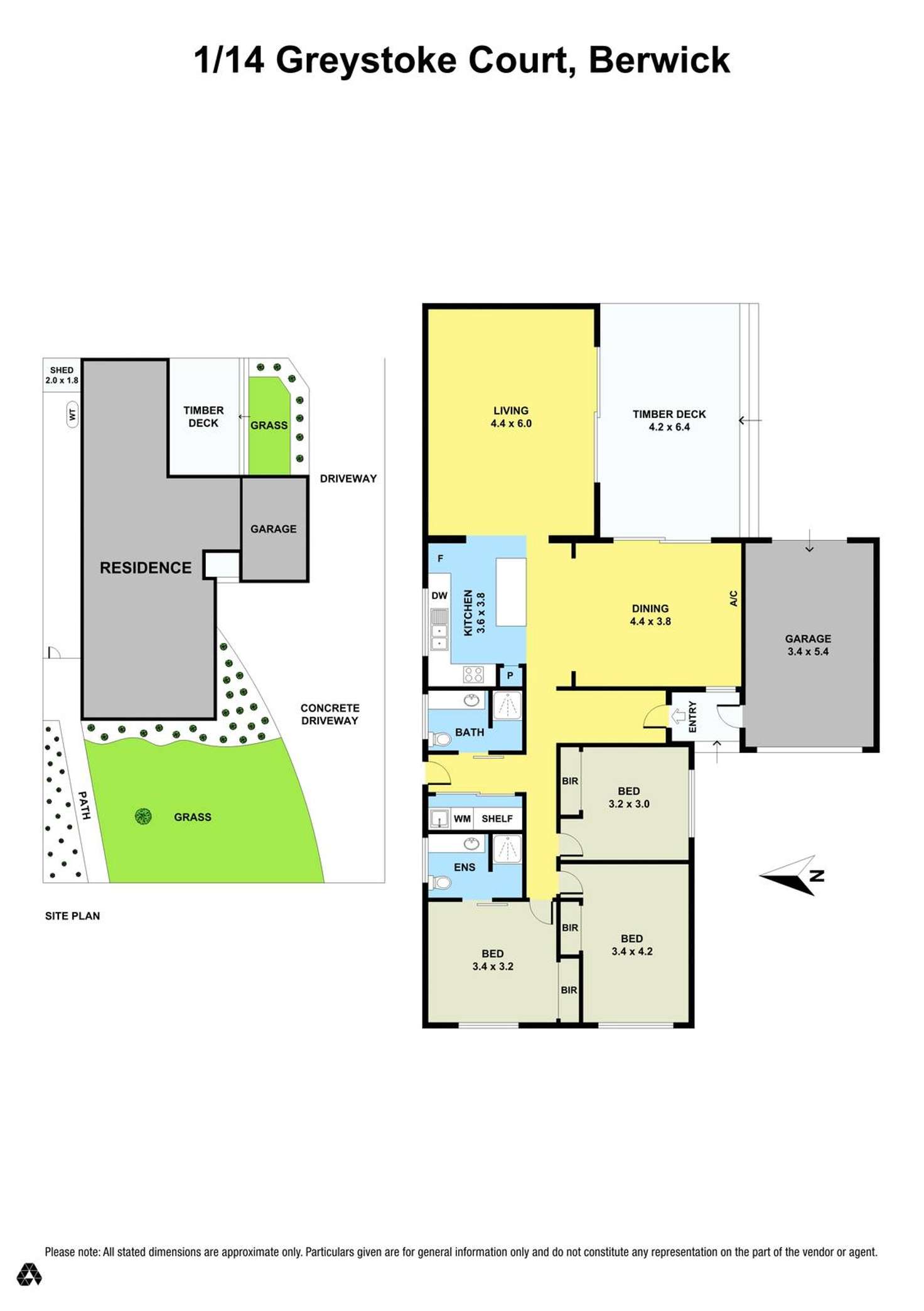 Floorplan of Homely house listing, 1/14 Greystoke Court, Berwick VIC 3806