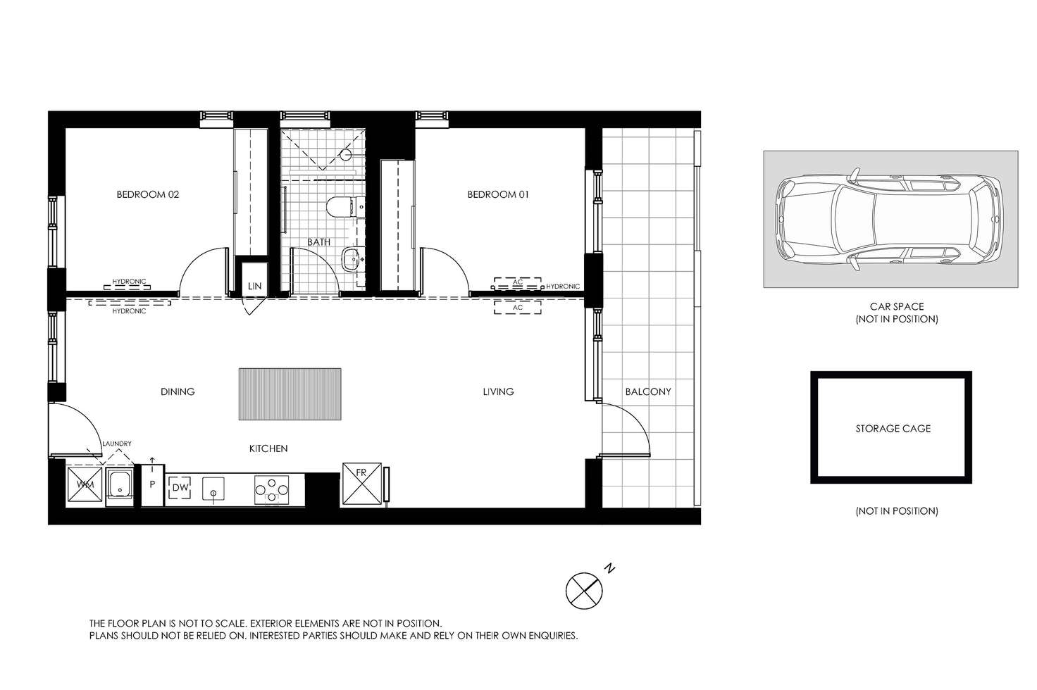 Floorplan of Homely apartment listing, 101/28 Curzon Street, West Melbourne VIC 3003