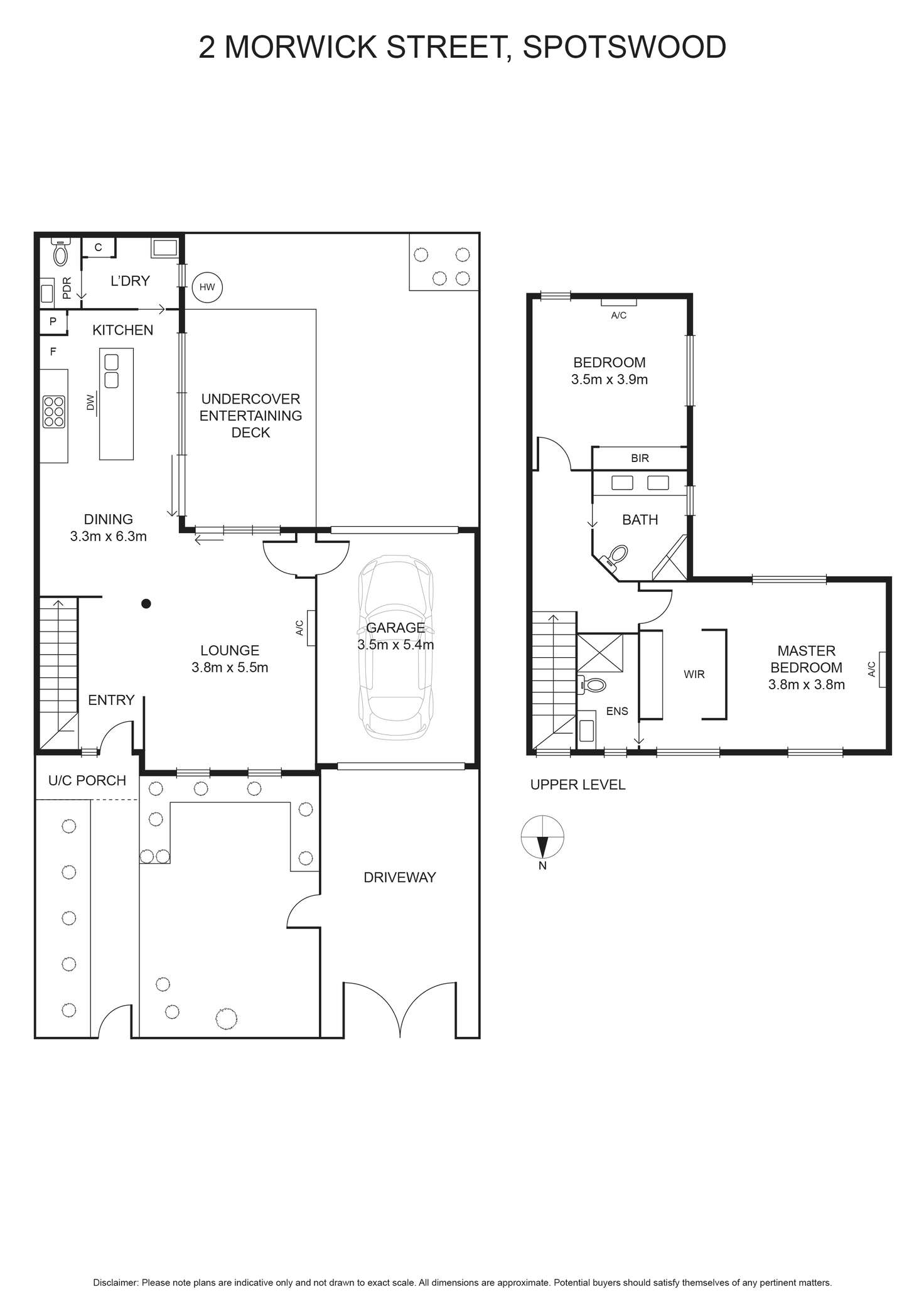 Floorplan of Homely townhouse listing, 2 Morwick Street, Spotswood VIC 3015