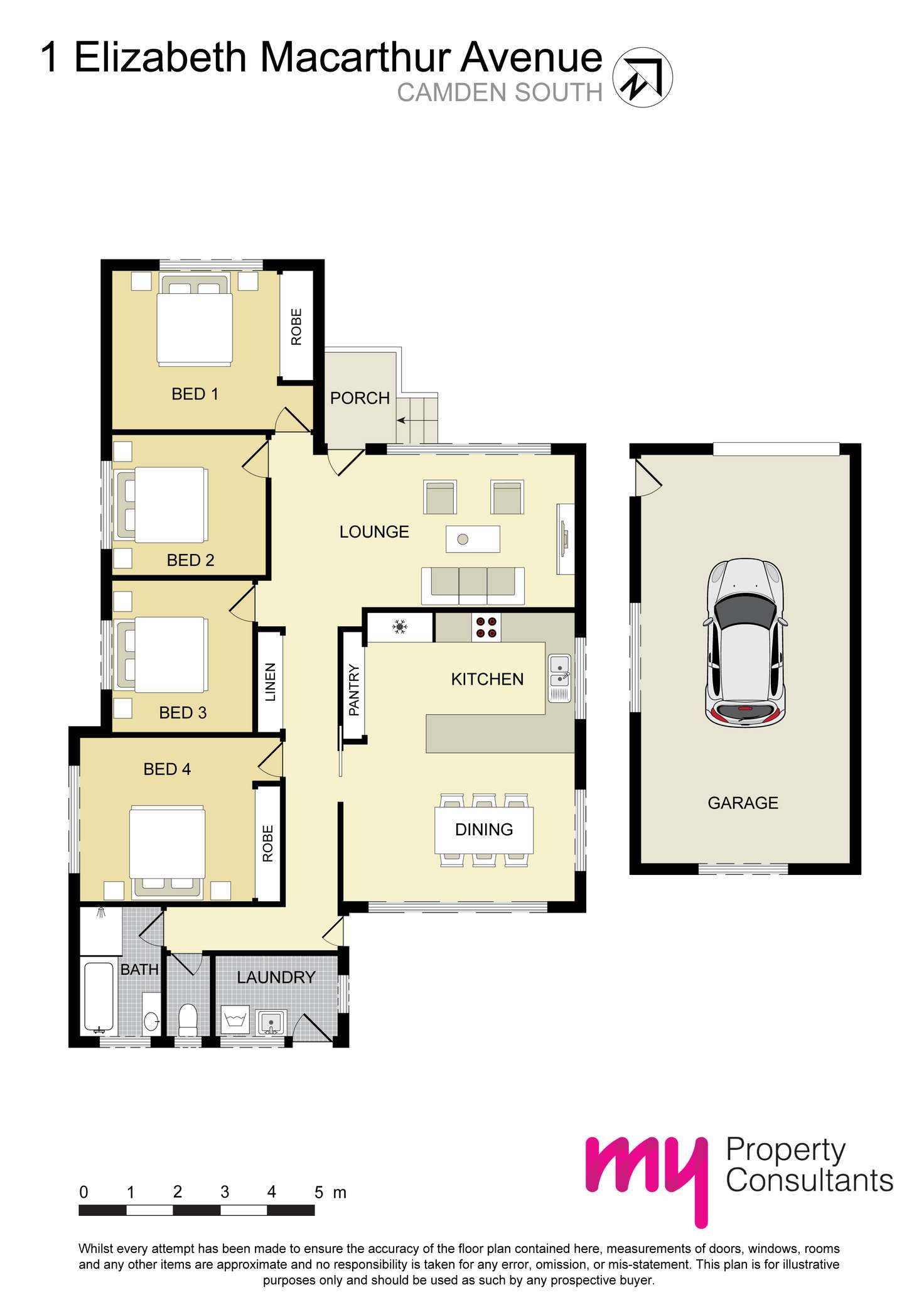 Floorplan of Homely house listing, 1 Elizabeth Macarthur Avenue, Camden South NSW 2570