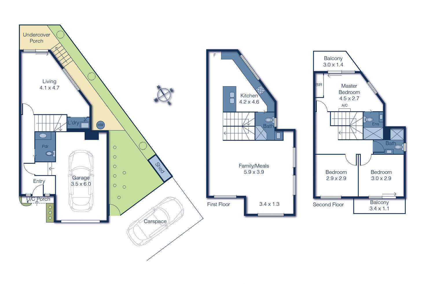 Floorplan of Homely townhouse listing, 6/20-22 Hughes Street, Burwood VIC 3125