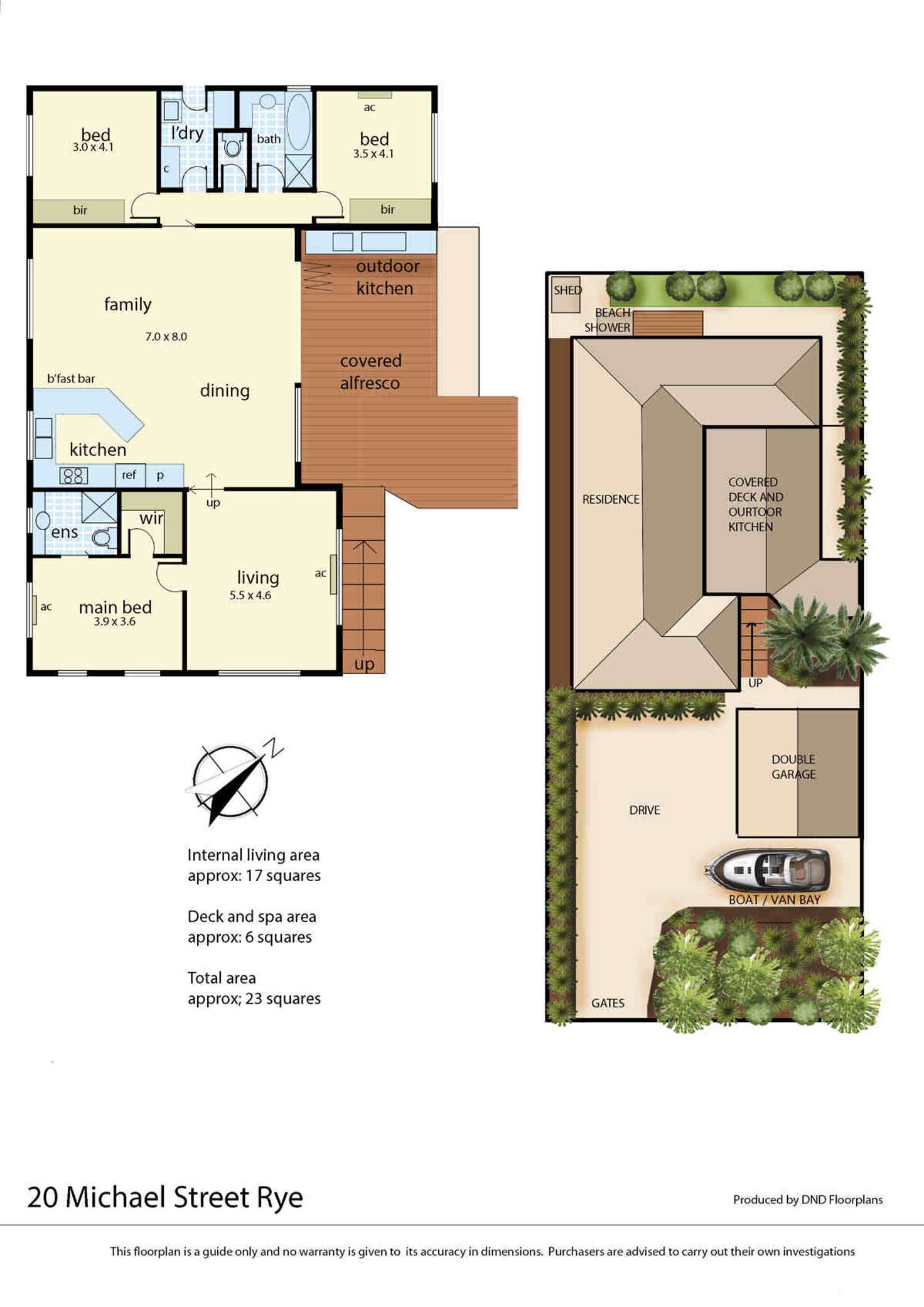 Floorplan of Homely house listing, 20 Michael Street, Rye VIC 3941