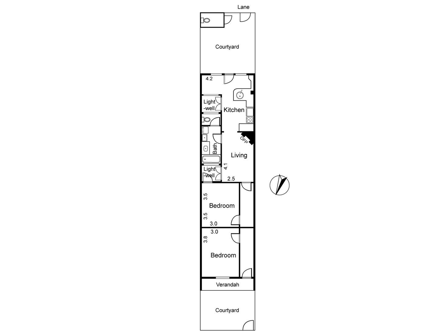 Floorplan of Homely house listing, 119 Barkly Street, Carlton VIC 3053