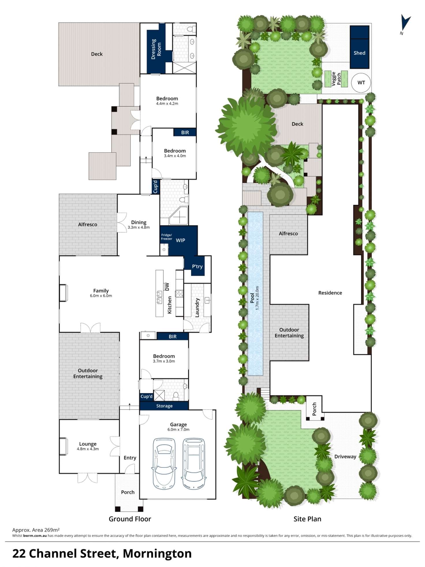 Floorplan of Homely house listing, 22 Channel Street, Mornington VIC 3931