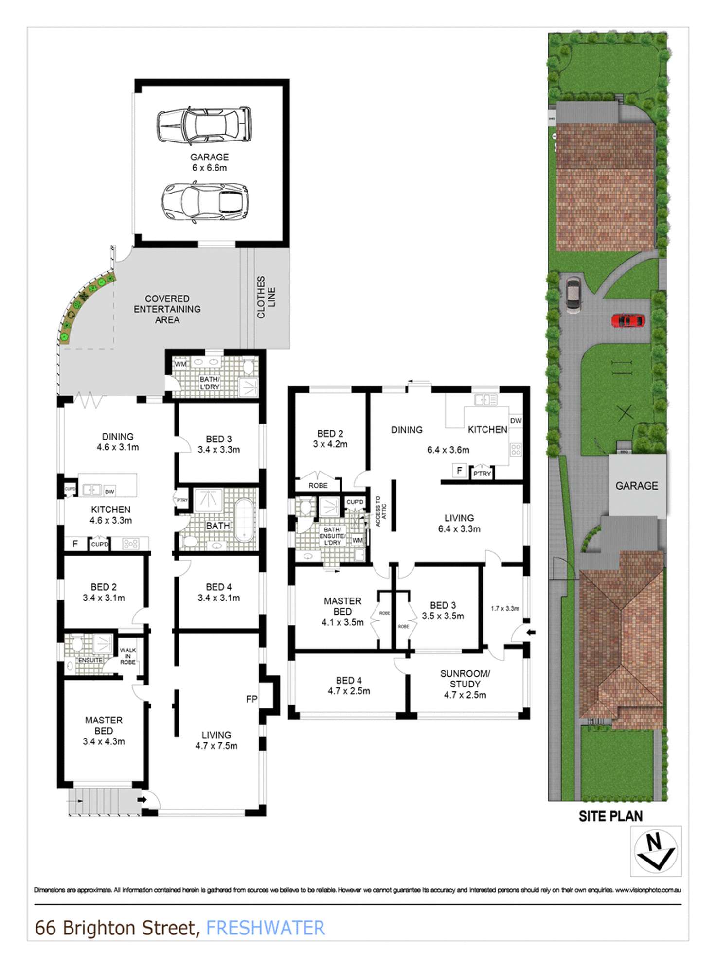 Floorplan of Homely house listing, 66 Brighton Street, Freshwater NSW 2096