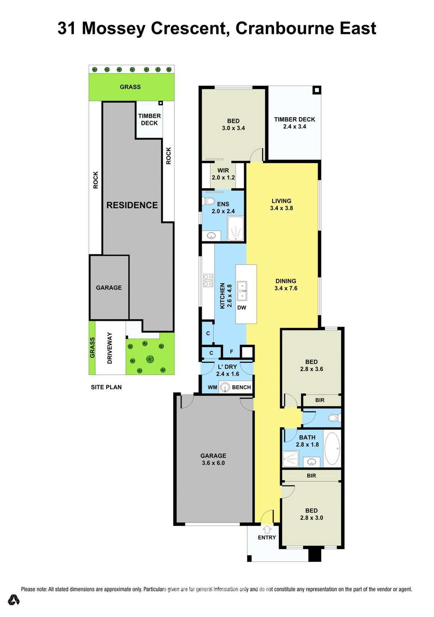 Floorplan of Homely house listing, 31 Mossey Crescent, Cranbourne East VIC 3977