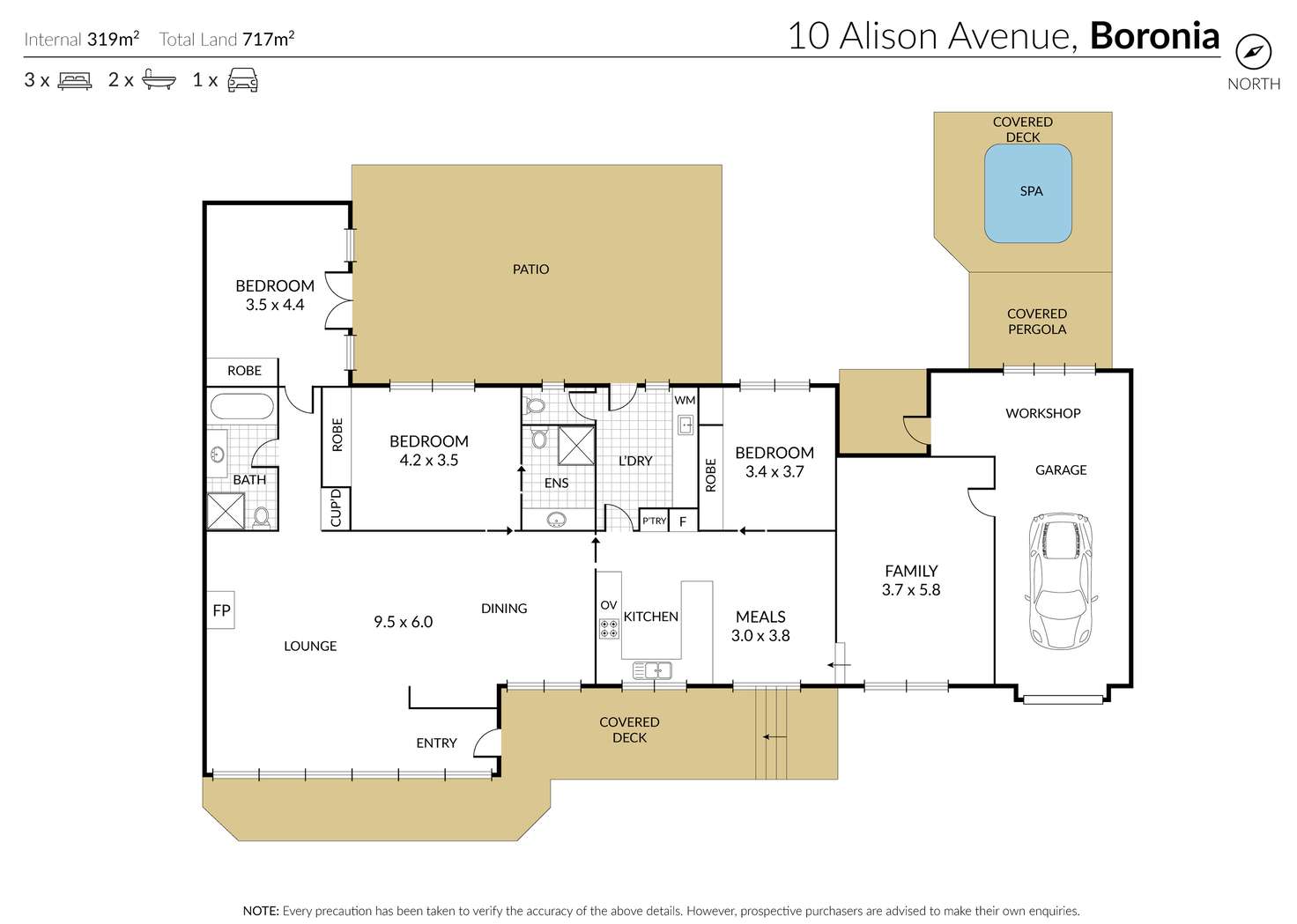 Floorplan of Homely house listing, 10 Alison Avenue, Boronia VIC 3155