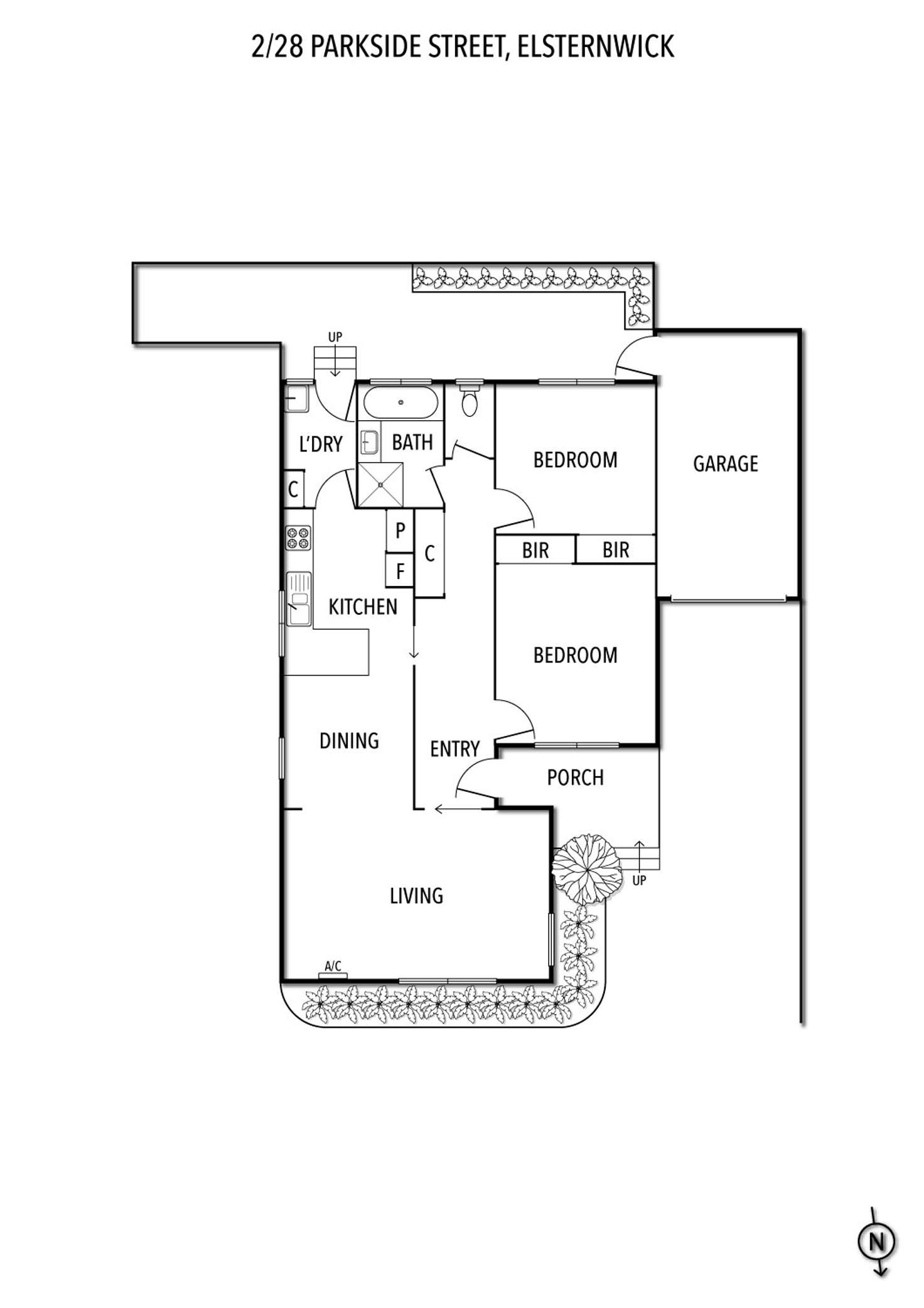 Floorplan of Homely unit listing, 2/28 Parkside Street, Elsternwick VIC 3185