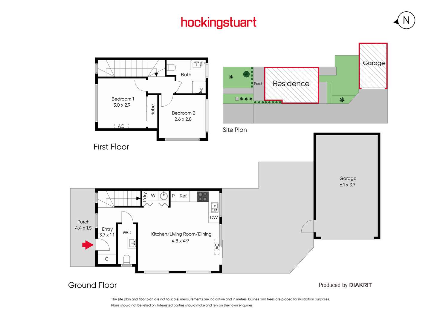 Floorplan of Homely townhouse listing, 2/21 Fisher Street, Maidstone VIC 3012