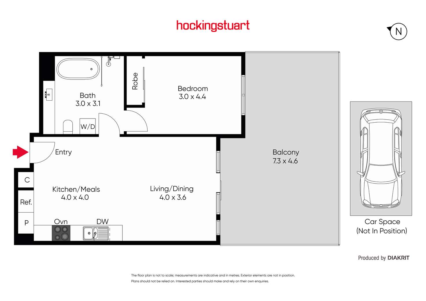 Floorplan of Homely apartment listing, 10/3 Seisman Place, Port Melbourne VIC 3207