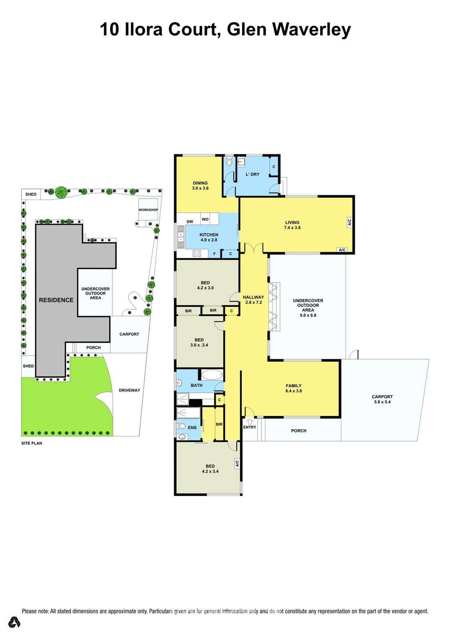 Floorplan of Homely house listing, 10 Ilora Court, Glen Waverley VIC 3150