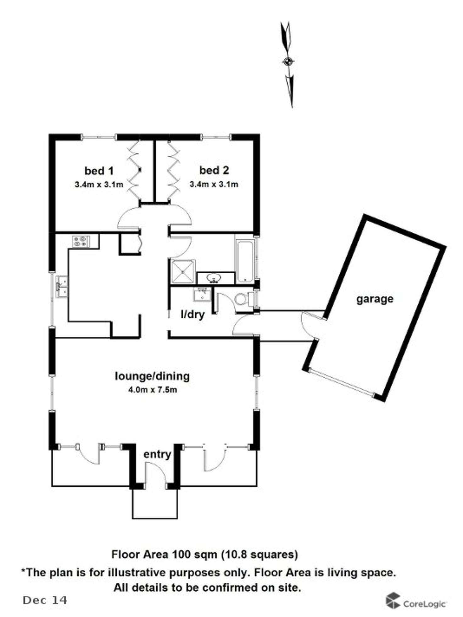 Floorplan of Homely unit listing, 13/5 Devenish Avenue, Montrose VIC 3765