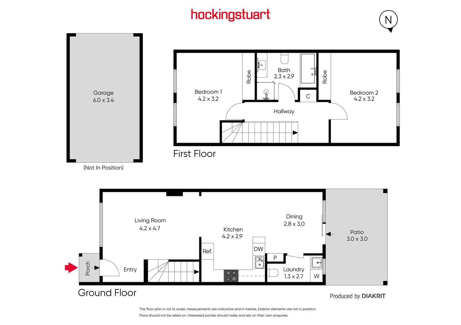 Floorplan of Homely townhouse listing, 220A Talbot Street South, Ballarat Central VIC 3350