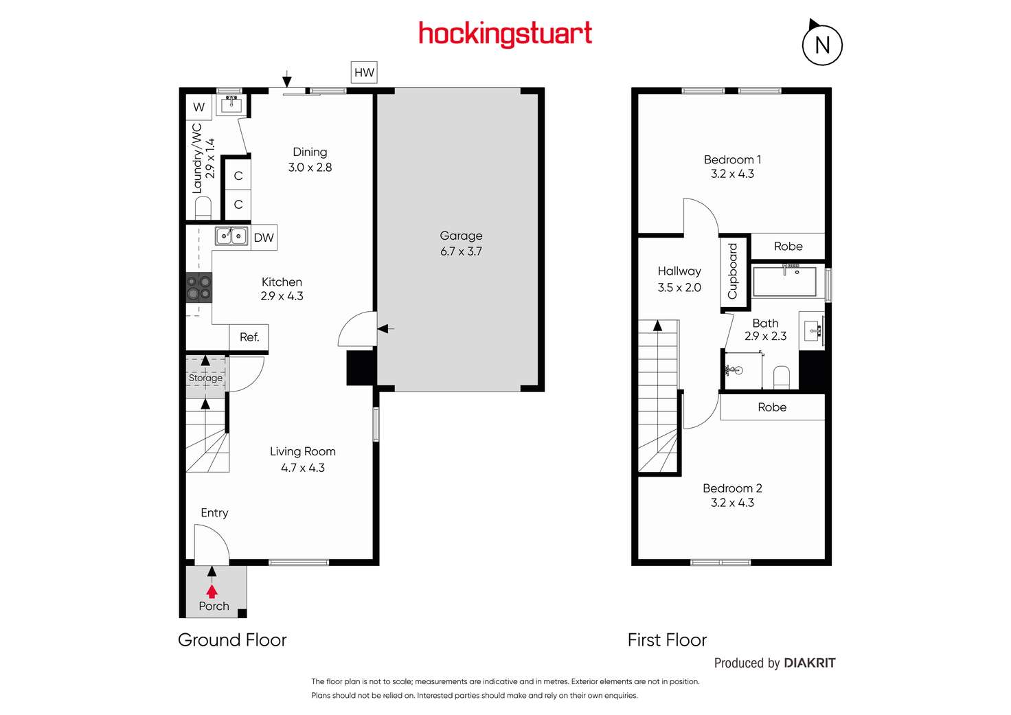 Floorplan of Homely townhouse listing, 9 Domain Gardens, Sebastopol VIC 3356