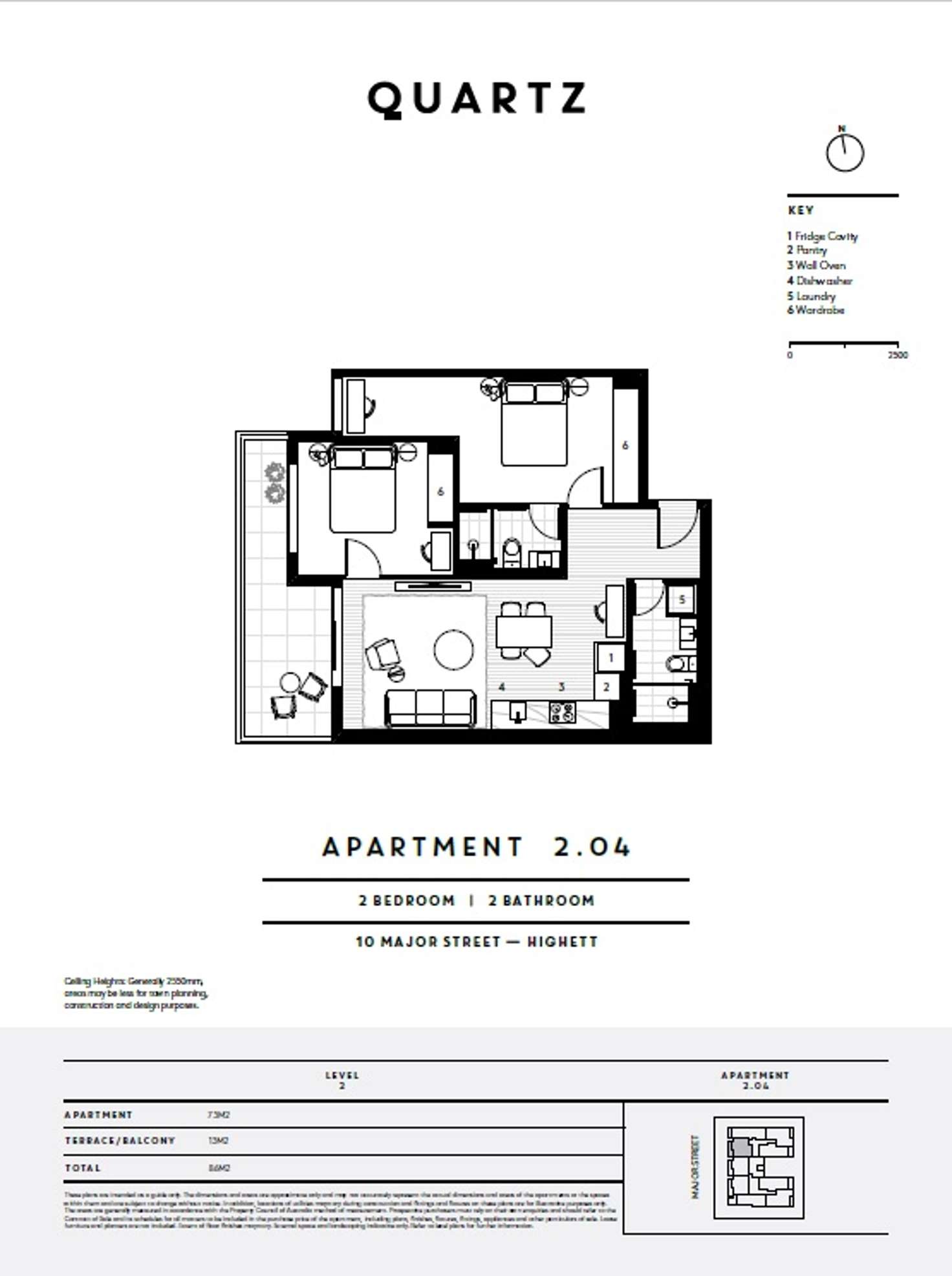 Floorplan of Homely apartment listing, 204/12 Major Street, Highett VIC 3190