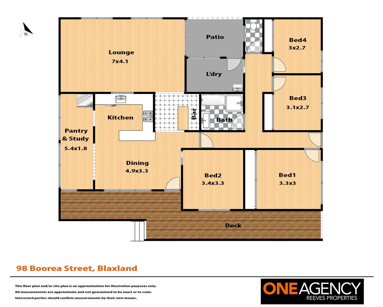 Floorplan of Homely house listing, 98 Boorea Street, Blaxland NSW 2774