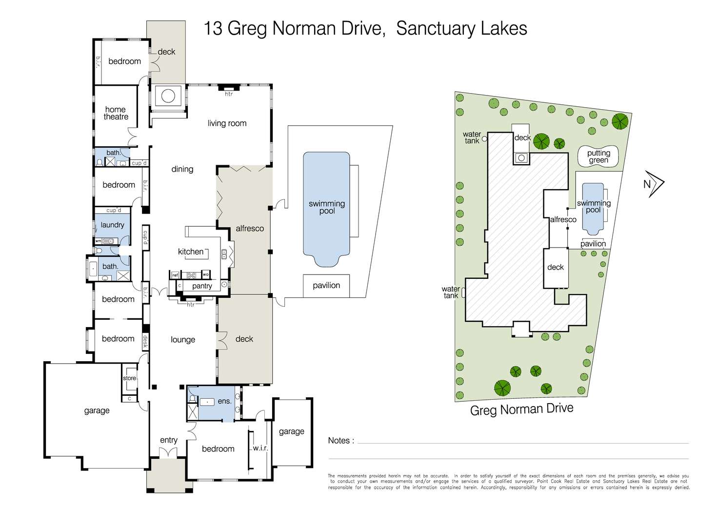 Floorplan of Homely house listing, 13 Greg Norman Drive, Sanctuary Lakes VIC 3030