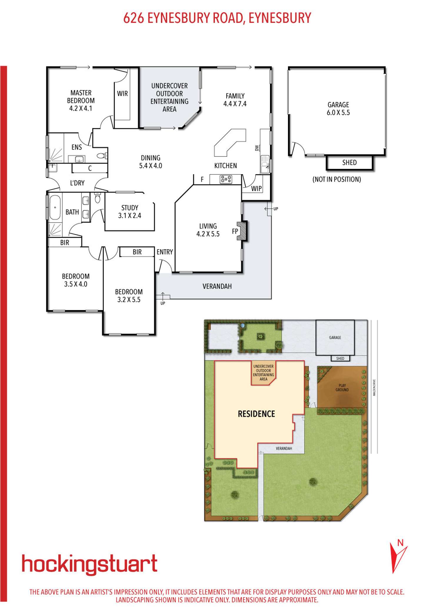 Floorplan of Homely house listing, 626 Eynesbury Road, Eynesbury VIC 3338