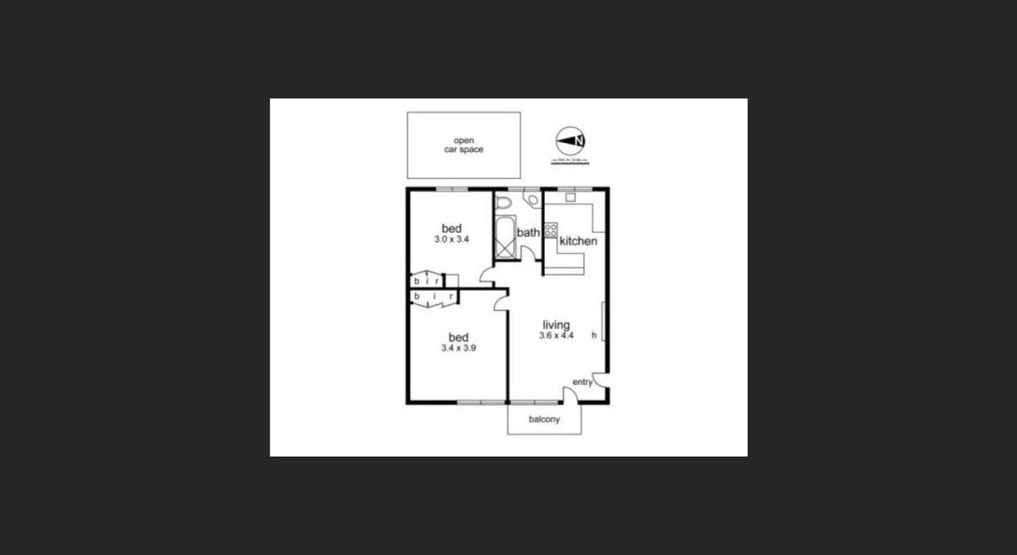 Floorplan of Homely apartment listing, 12/115 Victoria Road, Hawthorn East VIC 3123