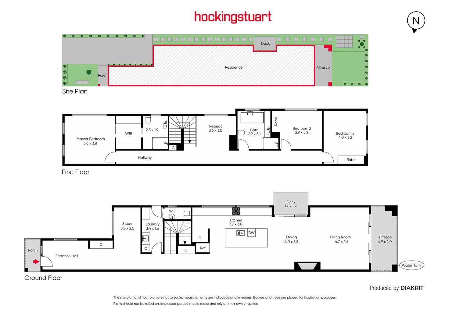 Floorplan of Homely townhouse listing, 10b Stanger Street, Yarraville VIC 3013